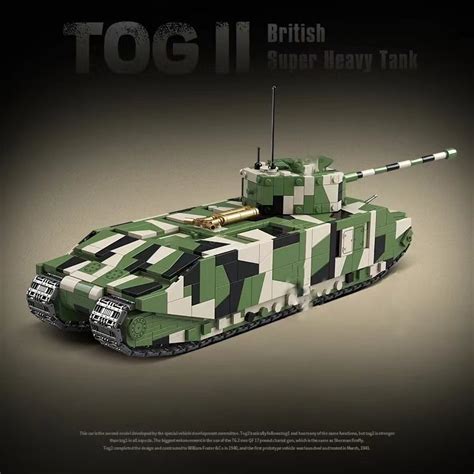 Quan Guan 100241 TOG II British Super Heavy Tank With 2288 Pieces ...