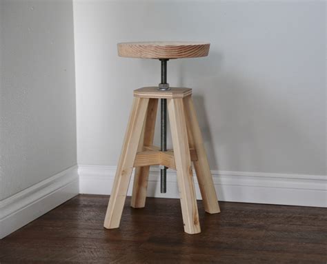 Ana White | Adjustable Height Wood and Metal Stool - DIY Projects