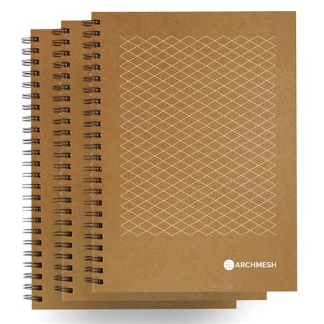 Archmesh B5 Isometric Grid Notebook Dot Isometric Square Grid