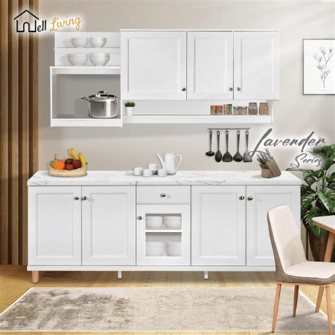 Jual Well Living Series Kitchen Set Lavender Putih Minimalis Murah