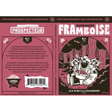 Bi Re Suremin E Framboise Microbrasserie Le Prospecteur Aliments Du