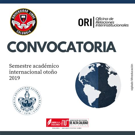 Convocatoria Intercambio Semestre Acad Mico Internacional Oto O