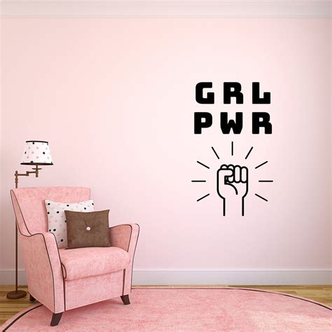 GRL PWR Girl Power Inspirational Quotes Vinyl Wall Art Stickers 23