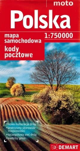 Polska Mapa Laminowana Samochodowa Kody Pocztowe