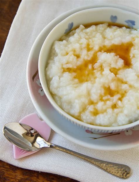 Ginger Honey Okayu Japanese Rice Porridge Recipe — La Fuji Mama