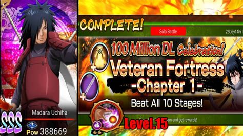 Nxb Nv Complete Veteran Fortress Mission Stage With Madara Uchiha