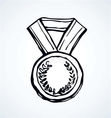 Medal Vector Drawing Stock Vector Illustration Of Label