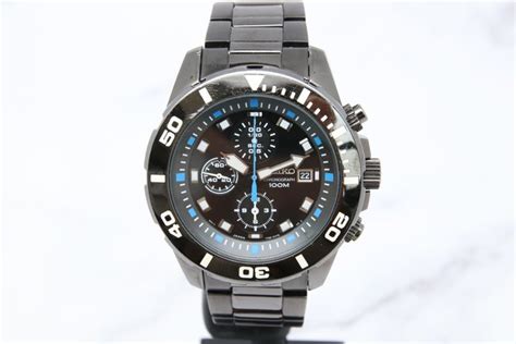 Seiko Black Chronograph 100m 7T92 0NS0 Men Catawiki