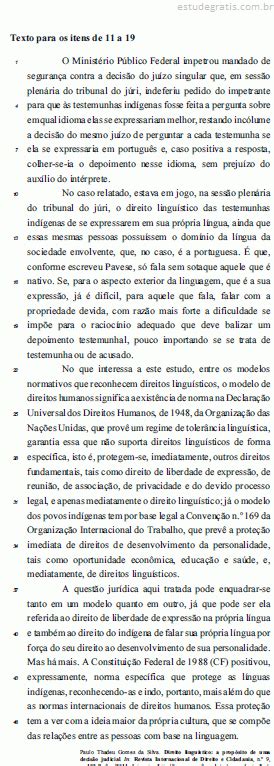 Acerca Das Estruturas Lingu Sticas Do Texto Julgue Os It