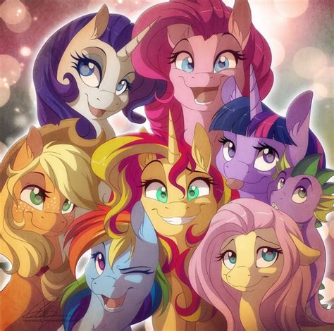 Adorable Mlp Pic Mane 7 Little Pony Pony Mlp My Little Pony