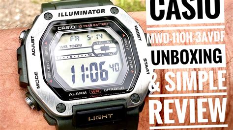 CASIO MWD 110H Unboxing And Quick Review Budgetwatches Mwd110h