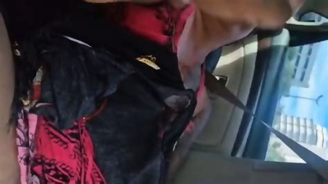Central Bitch Rubbing Pussy In Car