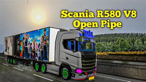 Scania R V Open Pipe Crackle Custom Trailer Livery Universal Truck