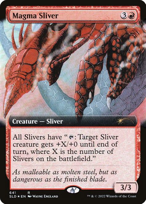 Magma Sliver Extended Art Secret Lair Drop Series Magic The