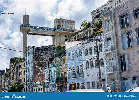 Elevador Lacerda Elevator Is One Of The Most Famous Landmarks In Stock