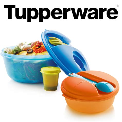 An Advertisement For Tupperware With The Lid Open