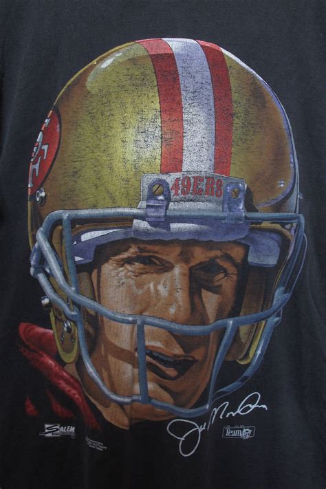 Joe Montana San Francisco Forty Niners 49ers 1991 Vintage Tshirt