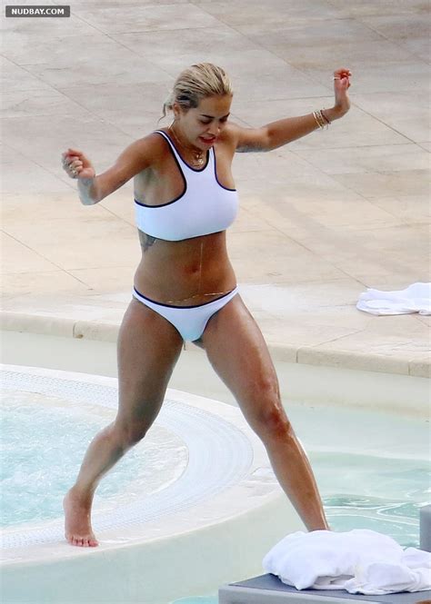 Rita Ora Naked In A White Bikini In The French Riviera 02 07 2018 Nudbay