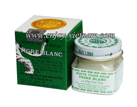 White Tiger Balm Tigre Blanc Made In Vietnam Buy Here