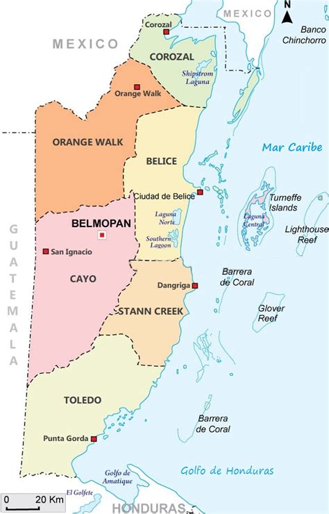 Mapa De Belice Con Nombres Para Imprimir En Pdf 2022 Images And