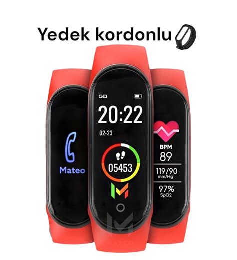 M4 Akıllı Bileklik Renkli Ekran 2022 Versiyon iis Ve Android Uyumlu