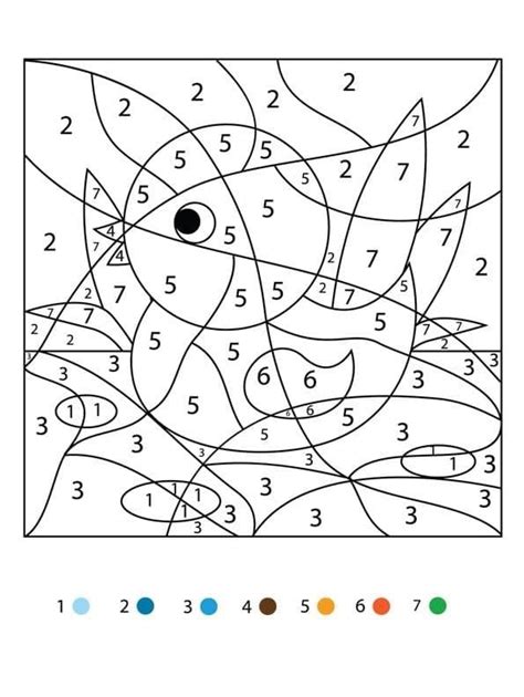 Coloriage Magique Ce Poisson Et Tortue T L Charger Et Imprimer