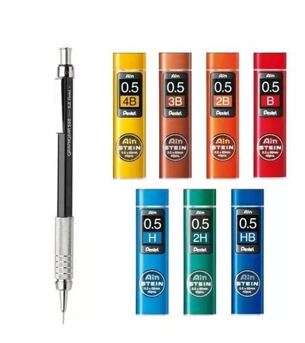 Kit Lapiseira Pentel Graphgear Mm Grafites Stein