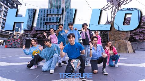 KPOP IN PUBLIC Treasure 트레저 HELLO Dance Cover Karaoke