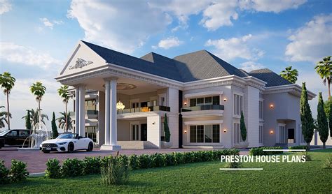 7 Bedroom Mansion - Preston House Plans