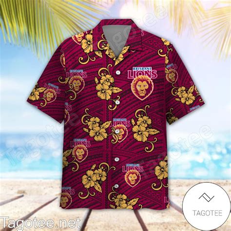 Afl Brisbane Lions Hawaiian Shirt Tagotee