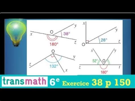 Angles Exercice Pour S Entrainer Calculer La Mesure D Un Angle