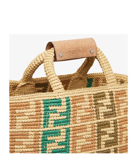 Fendi Ff Logo Handbag In Nude ModeSens