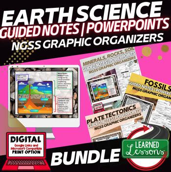 Earth Science Guided Notes PowerPoints NGSS BUNDLE Google Interactive