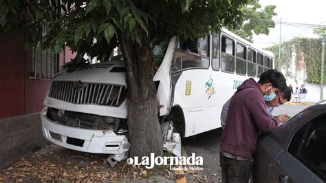 Video Choque De Autob S En Toluca Deja Varios Heridos La Jornada