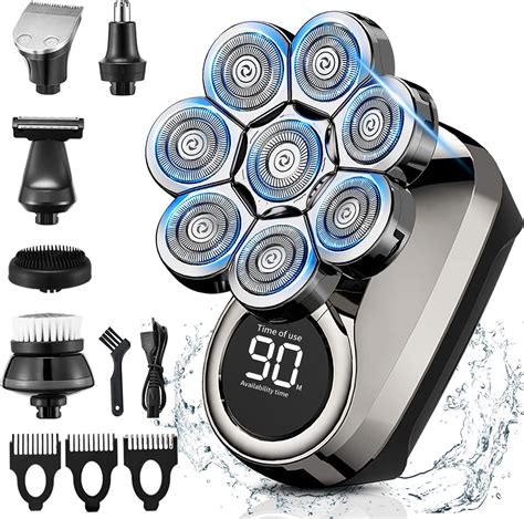 Electric Head Shaver For Men D Upgraded In Bald Waterproof Wet