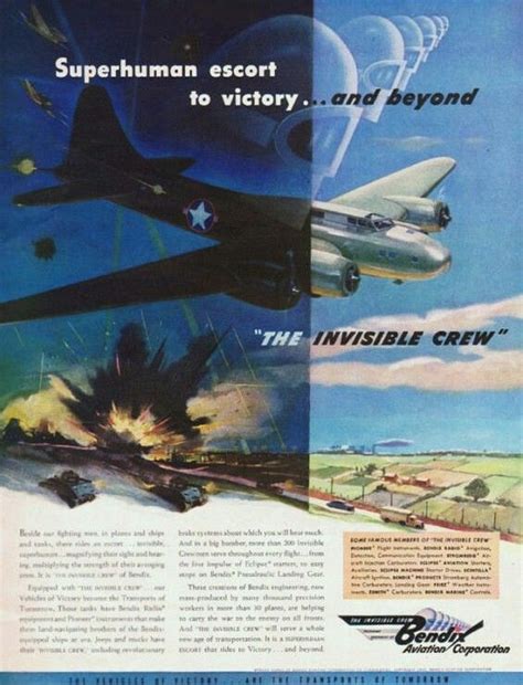 Bendix Aviation Corp 1943 Vintage Aircraft Aviation Boeing