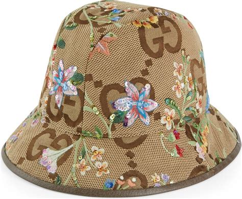 Gucci Jumbo GG Fedora Hat With Floral Embroidery ShopStyle