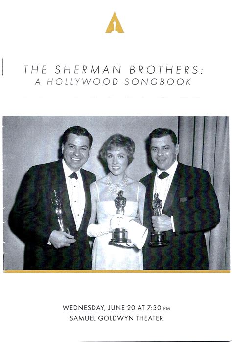 Sherman Brothers Tribute at the Academy - Jon Burlingame