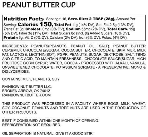 Reese's Cup Peanut Butter Treat Gluten Free – Rainbow Nut Butter