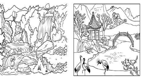 Desenho De Paisagem Natural Para Colorir Roaredu