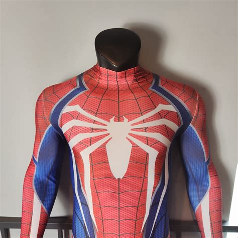 Spider Man PS4 Suit Bodysuit Costume Cosplay Peter Parker for - Etsy