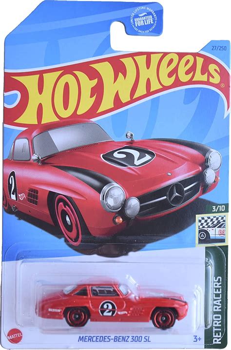 Hot Wheels Mercedes Benz Sl Red Retro Racers Walmart