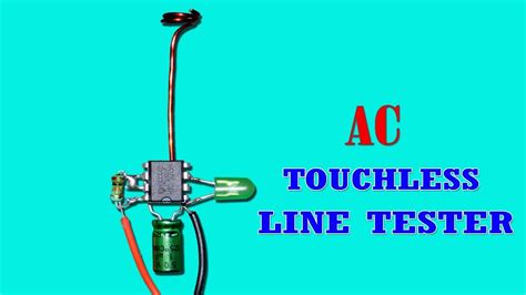 Simple Touchless Ac Line Tester Circuit Youtube