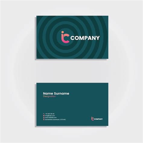 Premium Vector Elegant And Luxury Green Business Card Design Vector