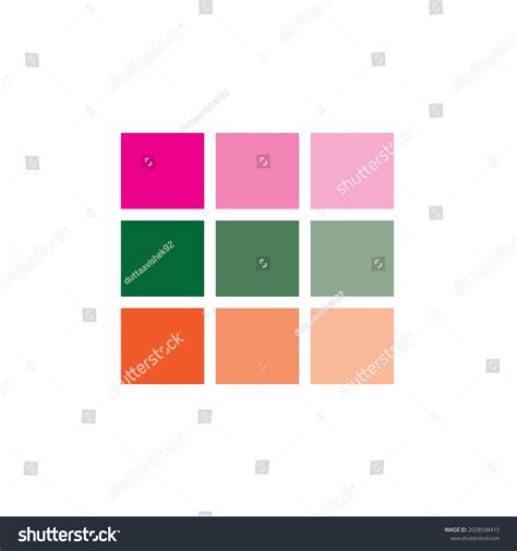 Sample Color Palettes Example Various Color Stock Vector (Royalty Free) 2028598415 | Shutterstock