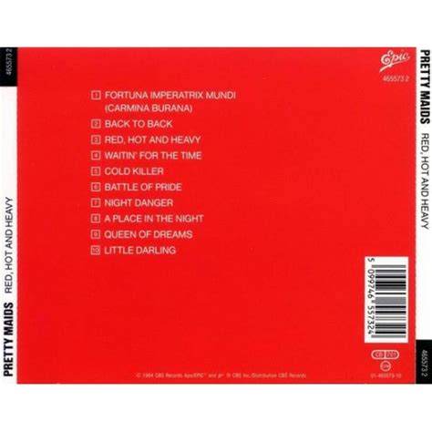 Pretty Maids Red Hot And Heavy CD