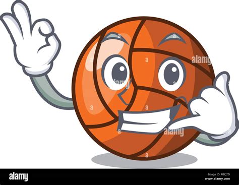 Me Llaman Voleibol Mascota Estilo De Dibujos Animados Imagen Vector De