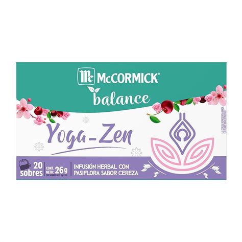 Té McCormick Balance Yoga Zen 20 sobres Walmart