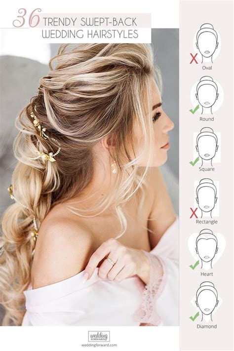 Swept Back Wedding Hairstyles 30 Best Looks Expert Tips Prom Hair