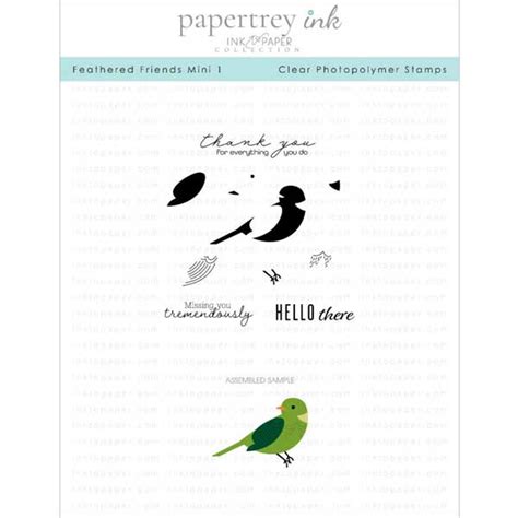 Papertrey Ink Feathered Friends Mini 1 Stamp Set The Foiled Fox